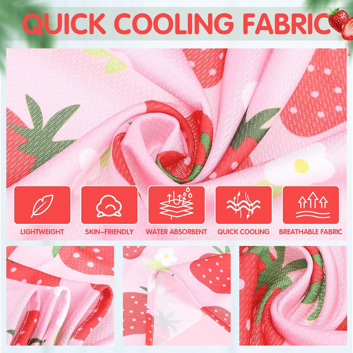 Dog Cooling Bandana - 4 Pack Hawaiian Dog Bandanas, Summer Triangle Scarfs Bibs, Chill Out Cool Pet Bandana Neck Cooler with Cute Fruits Pattern for Puppy Small Medium Large Dogs, Large